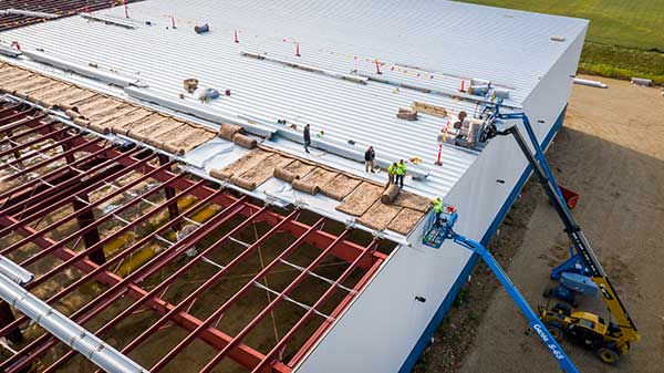 Metal and TPO Roofing Installation